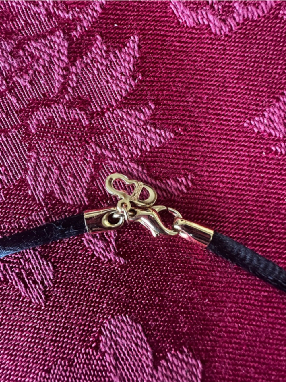 Women's Dior Black & Gold Charms & Choker Necklace - Picture 4 of 6